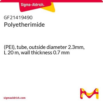 Polyetherimide (PEI), tube, outside diameter 2.3mm, L 20&#160;m, wall thickness 0.7&#160;mm