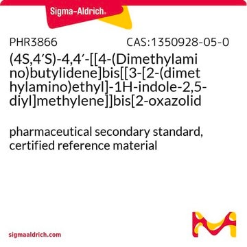 (4S,4&#8242;S)-4,4&#8242;-[[4-(Dimethylamino)butylidene]bis[[3-[2-(dimethylamino)ethyl]-1H-indole-2,5-diyl]methylene]]bis[2-oxazolidinone] pharmaceutical secondary standard, certified reference material