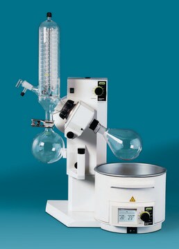 Büchi&#174; Rotavapor&#174; R-210 evaporator with jack and water bath, 29/32 joint, 240V Advanced, condenser, diagonal, glass