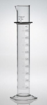 Pyrex&#174; class A double metric scale graduated cylinder, with blue enamel volume 25&#160;mL