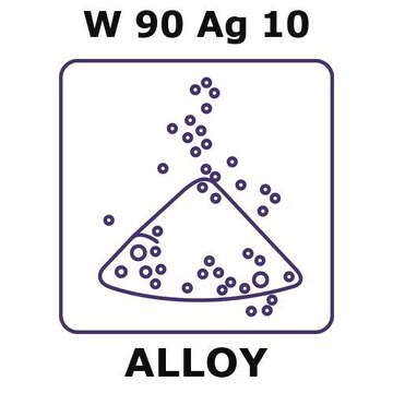 Tungsten-silver alloy, W90Ag10 powder, 150micron max. particle size, alloy pre-cursor, 20g