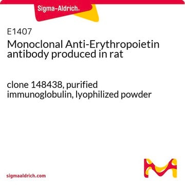 Monoclonal Anti-Erythropoietin antibody produced in rat clone 148438, purified immunoglobulin, lyophilized powder