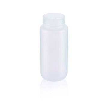 Wheaton&#174; Leak Resistant Bottle capacity 500&#160;mL, polypropylene bottle, natural bottle, wide-mouth bottle, bottle diam. × H 72&#160;mm × 164&#160;mm, 53-410