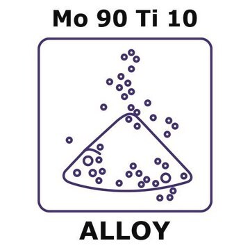 Molybdenum-titanium alloy, Mo90Ti10 powder, 45micron max. particle size, alloy pre-cursor, 200g