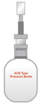 QianCap&#8482; safety cap system for Ace pressure tubes and bottles QianCap&#8482;-15, fits no. 15 internal thread