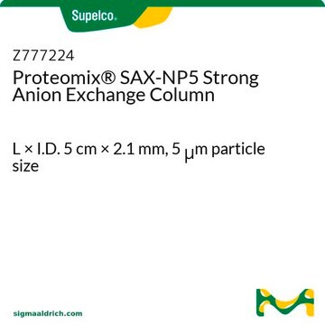 Proteomix&#174; SAX-NP5 Strong Anion Exchange Column L × I.D. 5&#160;cm × 2.1&#160;mm, 5&#160;&#956;m particle size