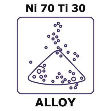 Nickel-titanium alloy, Ni70Ti30 powder, 150micron max. particle size, 100g