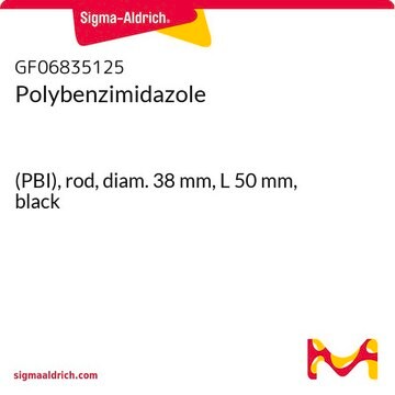 Polybenzimidazole (PBI), rod, diam. 38&#160;mm, L 50&#160;mm, black