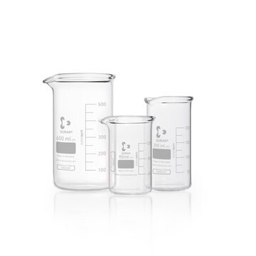 DURAN&#174; Super duty high form beaker with spout glass, capacity (250&#160;mL)