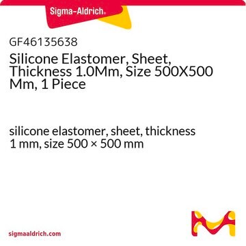 Silicone Elastomer, Sheet, Thickness 1.0Mm, Size 500X500 Mm, 1 Piece silicone elastomer, sheet, thickness 1&#160;mm, size 500 × 500&#160;mm