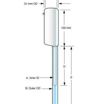 Wilmad&#174; 50 ml Suprasil&#174; Small Volume Liquid Nitrogen Dewar offset for Bruker&#174;, pack of 1&#160;ea