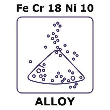 Stainless Steel - AISI 304 alloy, FeCr18Ni10 powder, 45micron max. particle size, 500g