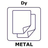 Dysprosium foil, thickness 0.2&#160;mm, size 25 × 25&#160;mm, purity 99%