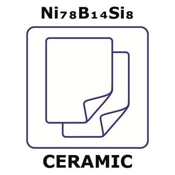 Nickel/Boron/Silicon foil, thickness 0.04&#160;mm, Ni78%/B 14%/Si 8%, length 5 m, coil width 25&#160;mm