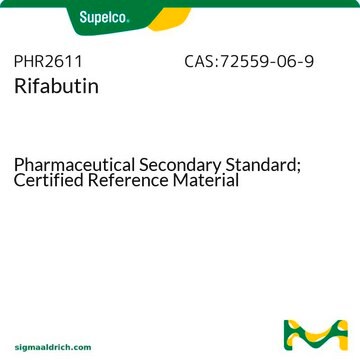 Rifabutin Pharmaceutical Secondary Standard; Certified Reference Material