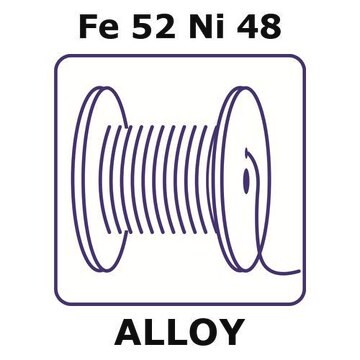 Iron-Nickel alloy, Fe52Ni48 100m wire, 0.5mm diameter, annealed