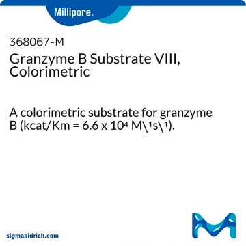 Granzyme B Substrate VIII, Colorimetric A colorimetric substrate for granzyme B (kcat/Km = 6.6 x 10&#8308; M&#8315;&#185;s&#8315;&#185;).