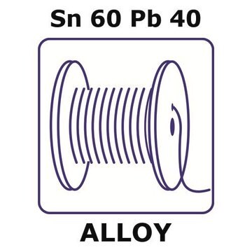 Tin-lead alloy, Sn60Pb40 1m wire, 1mm diameter, as drawn