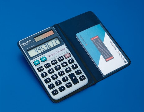 Calculators, Sharp, General-purpose Model EL-344RB Metric conversion calculator