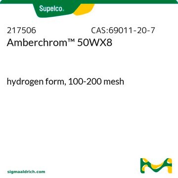 Amberchrom&#8482; 50WX8 hydrogen form, 100-200&#160;mesh