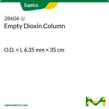 Empty Dioxin Column O.D. × L 6.35&#160;mm × 35&#160;cm