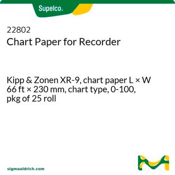 Chart Paper for Recorder Kipp &amp; Zonen XR-9, chart paper L × W 66&#160;ft × 230&#160;mm, chart type, 0-100, pkg of 25&#160;roll