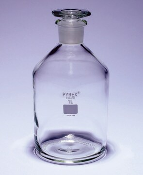 Pyrex&#174; Reagent bottles, narrow neck with stopper capacity 1000&#160;mL