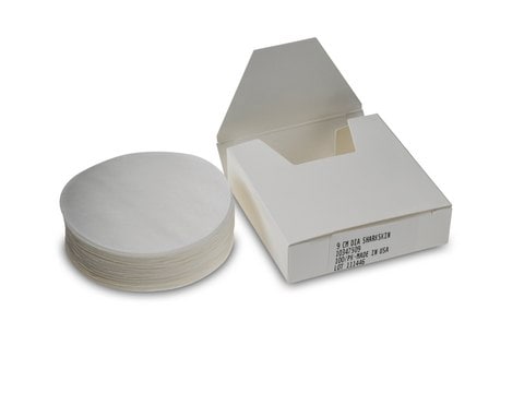 Whatman&#174; qualitative filter paper for technical use, Grade Shark Skin&#174;, creped circles, diam. 90&#160;mm, pack of 100