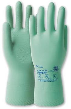 Lapren&#8482; latex/chloroprene flock lined gloves size L