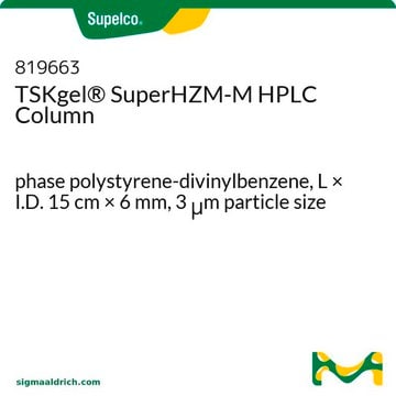 TSKgel&#174; SuperHZM-M HPLC Column phase polystyrene-divinylbenzene, L × I.D. 15&#160;cm × 6&#160;mm, 3&#160;&#956;m particle size