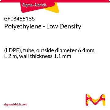 Polyethylene - Low Density (LDPE), tube, outside diameter 6.4mm, L 2&#160;m, wall thickness 1.1&#160;mm