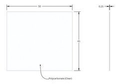 Grace Bio-Labs HybriSlip&#8482; hybridization cover L × W × thickness 45&#160;mm × 50&#160;mm × 0.25&#160;mm, pkg of 250&#160;ea