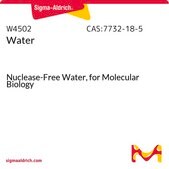 Water Nuclease-Free Water, for Molecular Biology