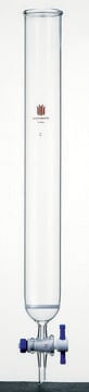 Synthware&#8482; chromatography column with PTFE stopcock and coarse frit L 457&#160;mm