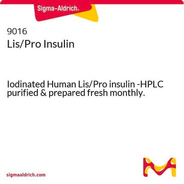 Lis/Pro Insulin Iodinated Human Lis/Pro insulin -HPLC purified &amp; prepared fresh monthly.