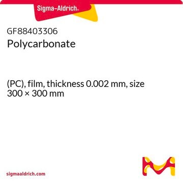 Polycarbonate (PC), film, thickness 0.002&#160;mm, size 300 × 300&#160;mm