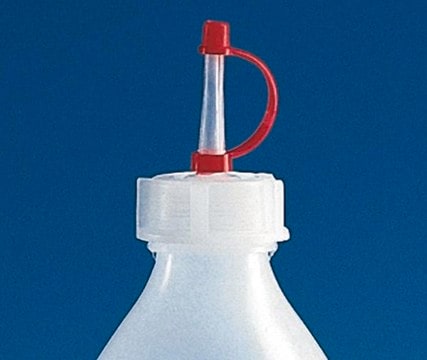 BRAND&#174; cap with dropper nozzle, for dropping bottles, LDPE GL 14 thread