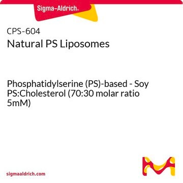 Natural PS Liposomes Phosphatidylserine (PS)-based - Soy PS:Cholesterol (70:30 molar ratio 5mM)