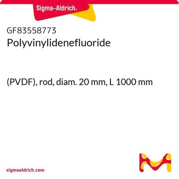 Polyvinylidenefluoride (PVDF), rod, diam. 20&#160;mm, L 1000&#160;mm