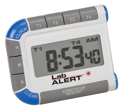 Lab Alert&#174; four channel timer and clock