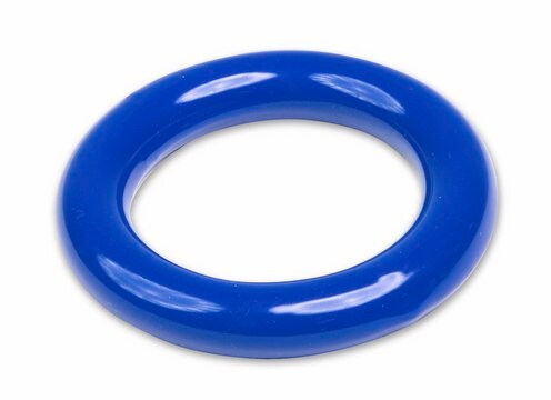 Vinyl-Coated Lead Ring ("C" shape) fits beaker size, 125 to 500 mL, blue