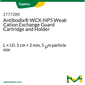 Antibodix&#174; WCX-NP5 Weak Cation Exchange Guard Cartridge and Holder L × I.D. 1&#160;cm × 2&#160;mm, 5&#160;&#956;m particle size