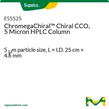 ChromegaChiral&#8482; Chiral CCO, 5 Micron HPLC Column 5&#160;&#956;m particle size, L × I.D. 25&#160;cm × 4.6&#160;mm