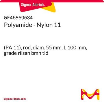 Polyamide - Nylon 11 (PA 11), rod, diam. 55&#160;mm, L 100&#160;mm, grade rilsan bmn tld