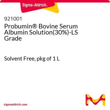 Probumin&#174; Bovine Serum Albumin Solution(30%)-LS Grade Solvent Free, pkg of 1&#160;L