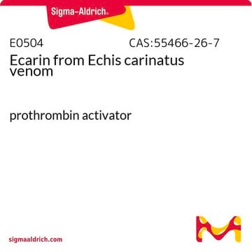 Ecarin from Echis carinatus venom prothrombin activator