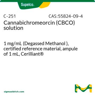 Cannabichromeorcin (CBCO) solution 1&#160;mg/mL (Degassed Methanol ), certified reference material, ampule of 1&#160;mL, Cerilliant&#174;