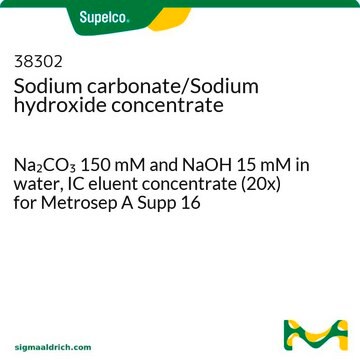 Sodium carbonate/Sodium hydroxide concentrate Na2CO3 150 mM and NaOH 15 mM in water, IC eluent concentrate (20x) for Metrosep A Supp 16