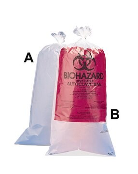 Scienceware&#174; biohazard disposal bags width × H × thickness 610&#160;mm × 30&#160;in. (760&#160;mm) × 0.04&#160;mm (1.5&#160;mil), translucent polypropylene, pack of 100&#160;ea