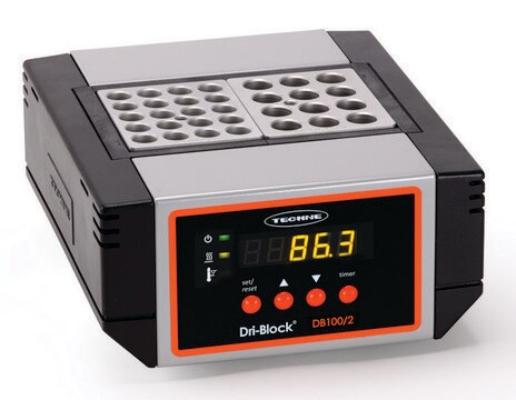 Techne&#174; digital Dri-Block&#174; heaters 2 block, max. temp. 200 °C, AC/DC input 115 V AC, US plug
